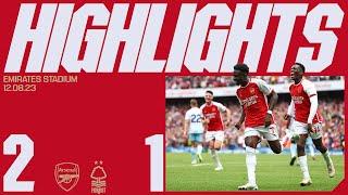 HIGHLIGHTS | Arsenal vs Nottingham Forest (2-1) | Premier League | Nketiah, Saka