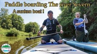 Paddle Boarding on the River Severn (Ironbridge) and a sunken boat #paddleboarding #ironbridge