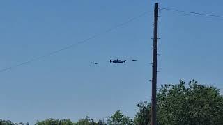 Ironbridge 1940's W.W.2 Weekend Fly Past, Lancaster Bomber, Spitfire and Hurricane 27/5/23