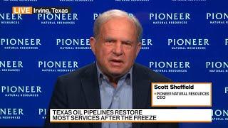 Pioneer CEO Sheffield sees Oil at $55-$70 for the Next Several Years