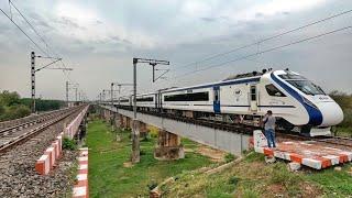 Speedy Trains Over Iron Bridge : NJP Vande Bharat Express + Ganadevta Express + Tinpahar Special