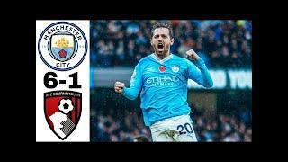 Manchester City vs Bournemouth 6-1 - All Goals & Extended Highlights | Premier League 2023