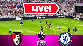 BOURNEMOUTH vs CHELSEA LIVE | Premier League 2023-24 | Football Match Today | Watch Along & Pes21