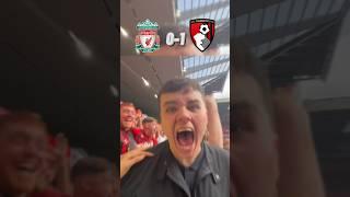 Bournemouth fans emotional Rollercoaster at Anfield ???? | Liverpool 3-1 Bournemouth