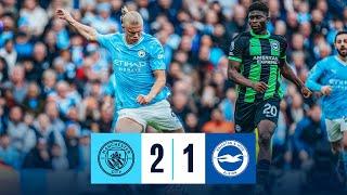 HIGHLIGHTS! RECORD-BREAKING CITY REGAIN TOP SPOT IN THE PREMIER LEAGUE | Man City 2-1 Brighton