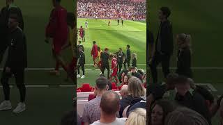 Trent Alexander-Arnold hobbled away at full time with ice on his ankle | Liverpool vs Bournemouth