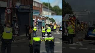 Explosions heard as 50 firefighters tackle blaze in Birmingham #explosion #birmingham