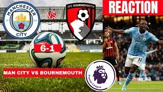 Man City vs Bournemouth 6-1 Live Stream Premier League EPL Football Match Score reaction Highlights