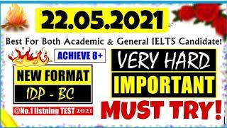 22.05.2021| IELTS LISTENING PRACTICE TEST  WITH ANSWERS | NEW FORMAT 2021 | Actual Test