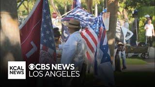 Fmr. President Trump arrives to Southern California for fundraising tour