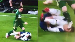 Sheffield United’s John Fleck Appears To Stamp On Tottenham’s Giovani Lo Celso's Face – But It Wasn’