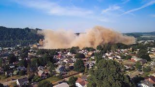 Springdale Stack Implosion 2023 (coal power plant)