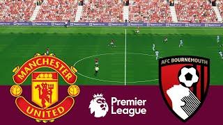 Manchester United 0 vs 3 Bournemouth 23/24 - Video Game Simulation PES 2021