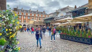 London Walk in Summer Rain Showers ☔️ Oxford Circus, Soho to Covent Garden · 4K HDR