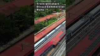 Vande Bharat Between Mumbai and Goa #shorts #vandebharatexpress #indianrailways