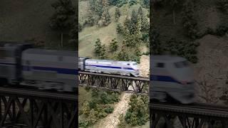 Amtrak Heartland Flyer On The Iron Bridge #modeltrains #funrun #texas #fun #hoscale #dcc #amtrak