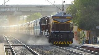 Newly painted "Dhillika" loco with classic WDM-4 livery | भारतीय रेलवे का नया चॉकलेट लिवरी इंजन
