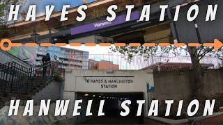 CYCLING IN LONDON 2021 - Hayes Station - Hanwell Station - (25 Minute Bike Ride)