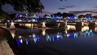 Iron Bridge at night--Timelapse