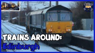 *Steel Train | Cement Train | Snow* Trains around Edinburgh (12/02/21)