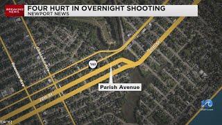 Police: 4 shot in Newport News overnight