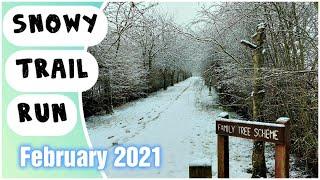 Trail Run in the Snow - A Wintery Sheffield Feb 2021