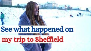 I TRAVELLED TO SHEFFIELD AND THIS IS WHAT HAPPENED. SHEFFIELD CITY. SEE HOW MUCH IT SNOWED.