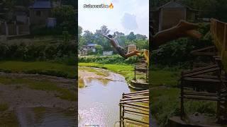 Tried Flying Jump From Iron Bridge???? #jump #shorts #shortsfeed #viral #trending #viralvideo #ytsho