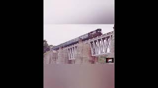 Rajdhani Burning Iron Bridge at 60 Kmph - HighSpeed Trains | Indian Railway|  खतरनाक रेल ब्रिजPart 2