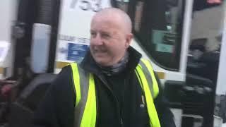 Green Waste bin men emptying bins in Bournemouth part 2 (19/04/2021)