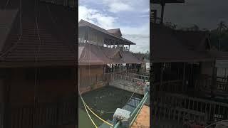 Floating Cafe and Iron Bridge #velitouristvillage #travelvedio #thiruvananthapuram