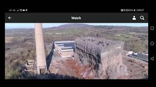 demolition of part of the ironbridge powerstation february 2021