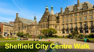 City Centre Walk Sheffield Part 2 in 4K