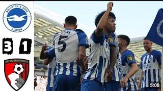 Brighton vs Bournemouth 3-1 - All Goals Highlights / Premier League Highlights 2023