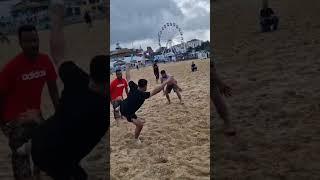 Cabadi playing in the bank of seabeach bournemouth#কাবাডি_খেলা #বাংলাদেশের জাতীয় খেলা কাবাডি#bourne