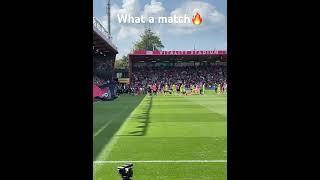 Man U and Bournemouth players walking out the tunnel! ????