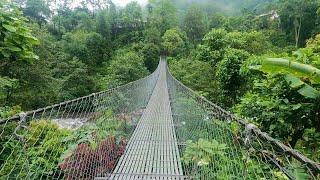 Walking Through Iron Bridge | Mountain village walk