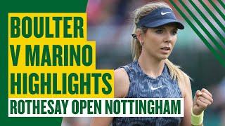 Boulter Dominance! | Highlights - Katie Boulter vs Rebecca Marino | Rothesay Open Nottingham 2024