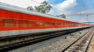 DIESEL Vs ELECTRIC engine hauled VIP trains Aggressively speeding through suburbs of Hyderabad