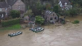 Ironbridge floods from the sky 22/10/23