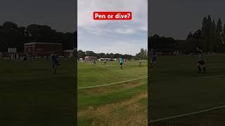 Is this a penalty or a yellow for simulation? #referee #yellowcard #refs #bournemouth #shorts #pen