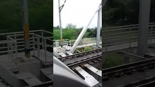 Full speed skipped iron bridge express train#short video #railwayoperations #railwaytrack #tractor