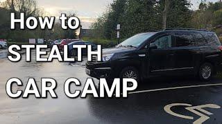 How To STEALTH Car Camp Without Being Noticed / VanLife / Iron Bridge Telford