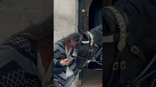 HORSE GRABS HER CLOTHES! | Horse Guards, Royal guard, Kings Guard, Horse, London, 2024