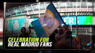 Real Madrid fans in London celebrate 15th Champions League title