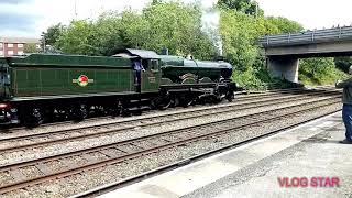 Old Channel Repost - 7029 Clun Castle leaving Wellington Station 9 6 19