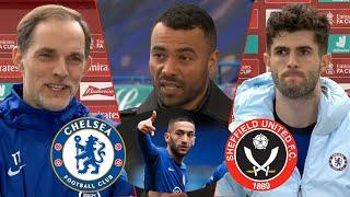 Chelsea vs Sheffield 2-0 Hakim Ziyech Goal⚽ Pulisic & Thomas Tuchel Reaction | Ashley Cole Analysis