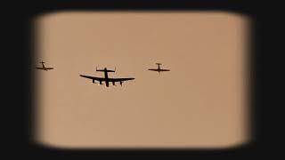 RAF Battle of Britain Memorial Flight BBMF over Ironbridge May 2023