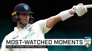 Top 10 most-watched moments of the Marsh Sheffield Shield season