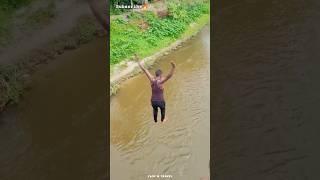 Unbelievable Jump From Iron Bridge Into The River???? #jump #shorts #viral #youtubeshorts #ytshorts